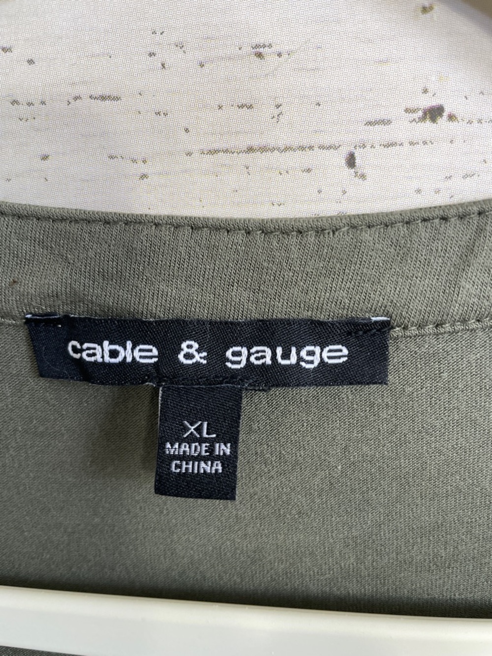 Cable & Gauge Olive Green Sleeveless Top with Embroidered Detail, size XL - Picture 2 of 11